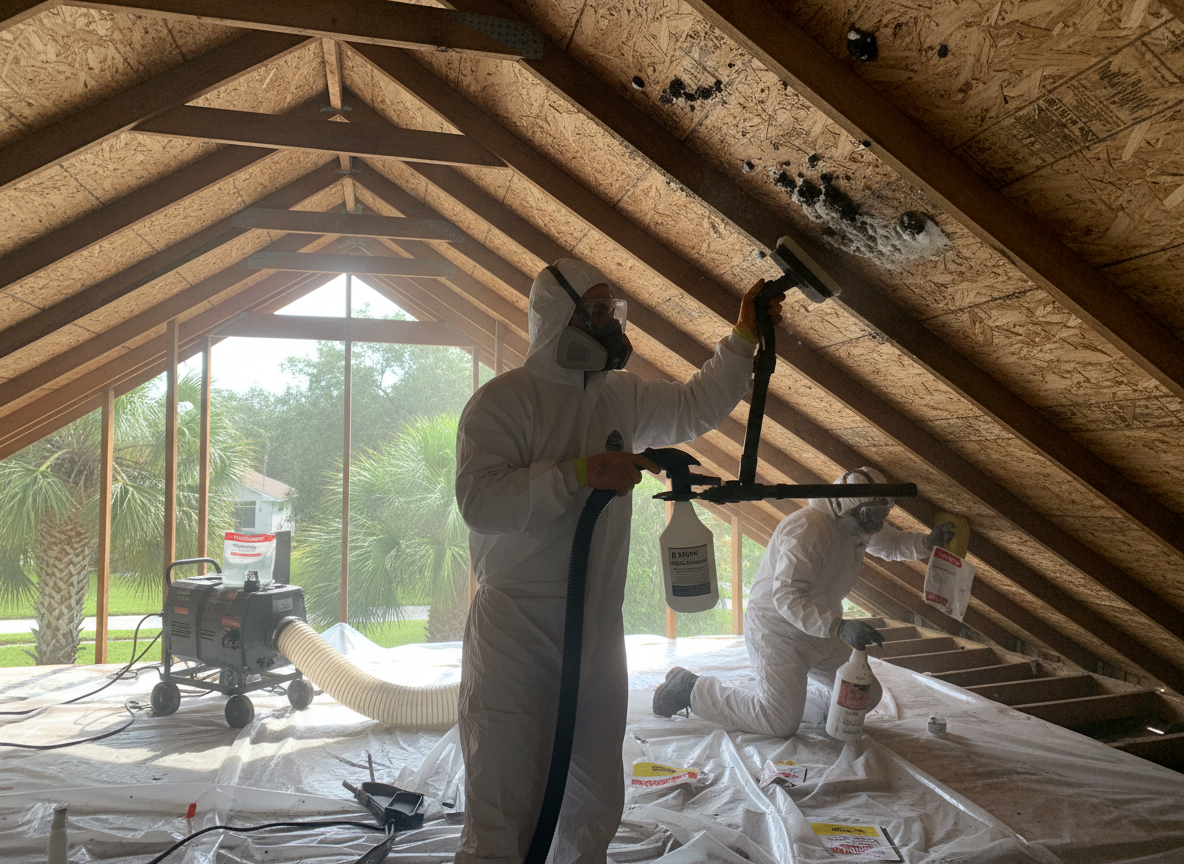 Attic Mold Remediation in Matanzas Woods, FL 32164